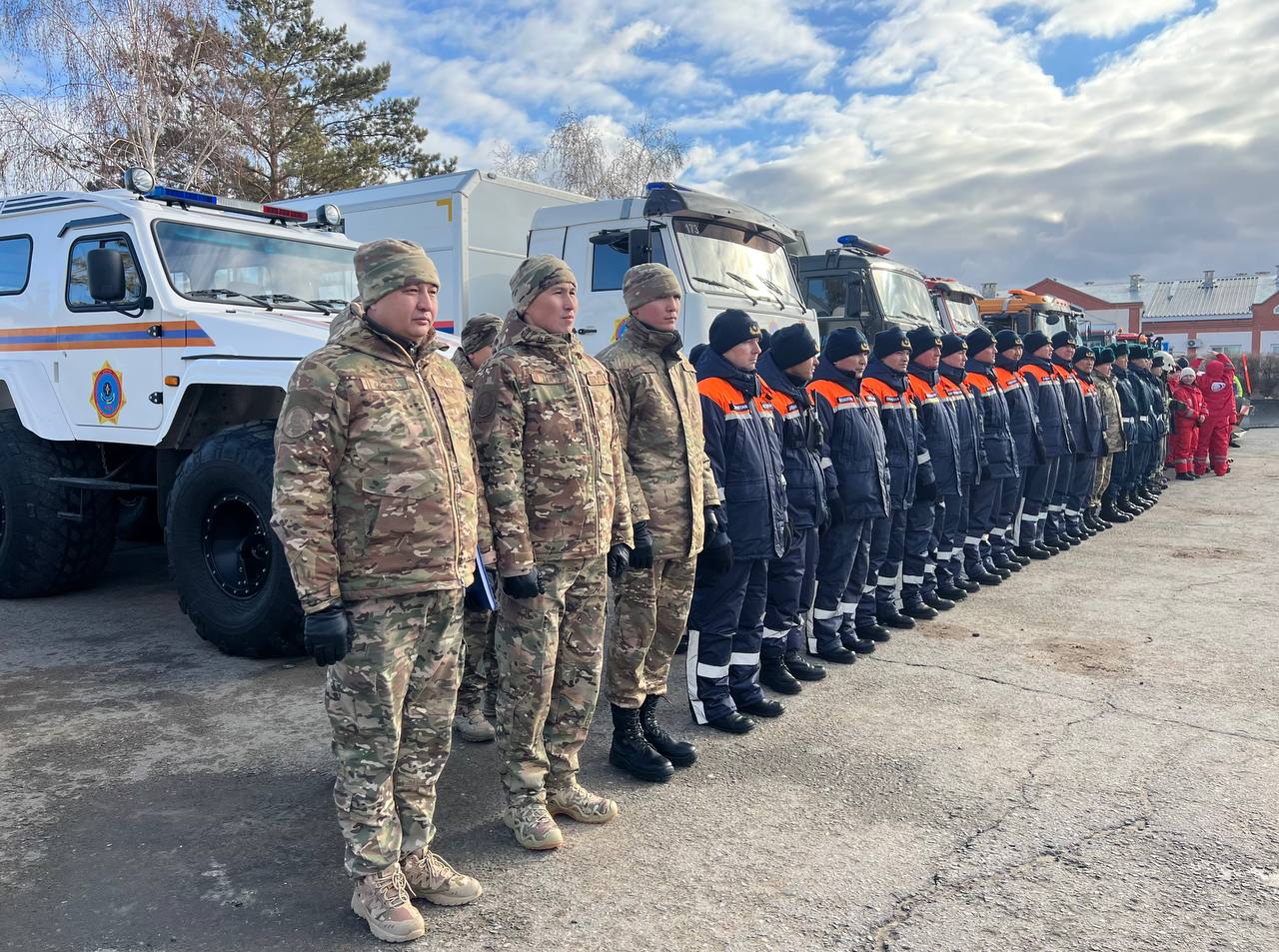 Павлодар облысының шұғыл қызметтері қысқы ТЖ жағдайына арналған оқу-жаттығу өткізді